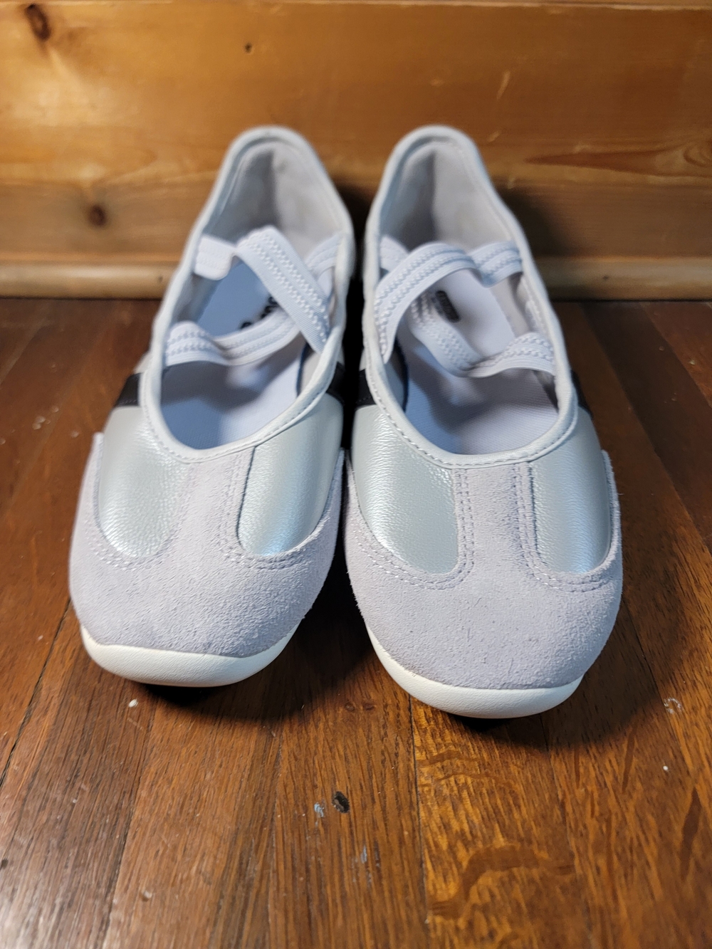 Adidas Light Gray Girls' Mary Jane Flats